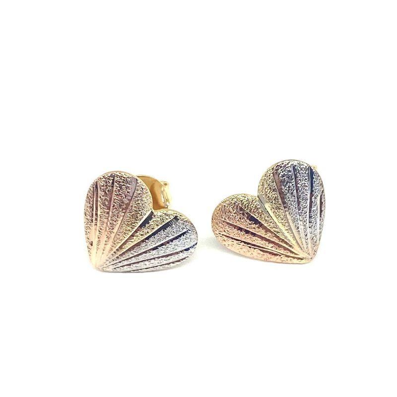 BRINCO DE CORAÇÃO FRISADO MIX CORES  - DÉBORA