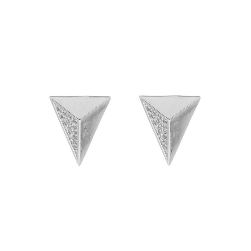 BRINCO TRIANGULO  CRAVEJADO - BANHADO Á RODIO