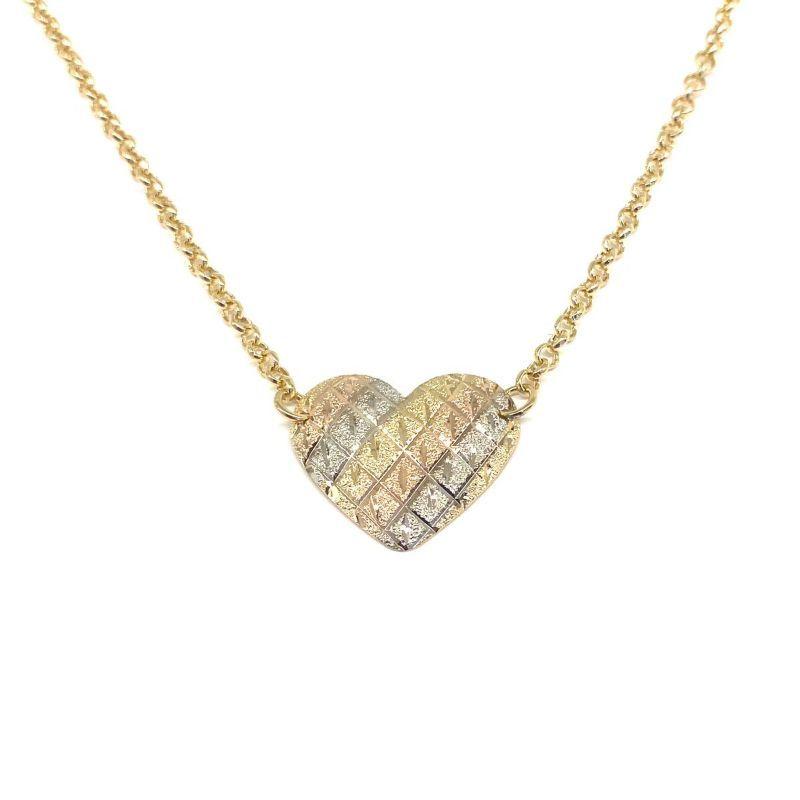 COLAR CORAÇÃO DETALHADO MIX DE CORES M  - DANI