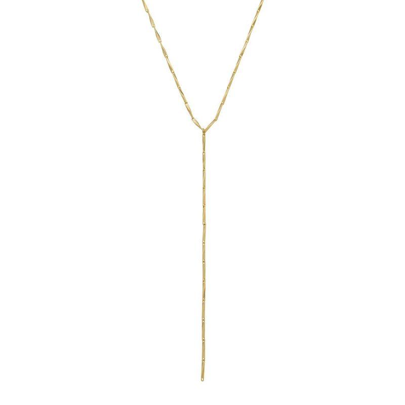 COLAR GRAVATINHA PATRICIA 40CM BANHADO A OURO