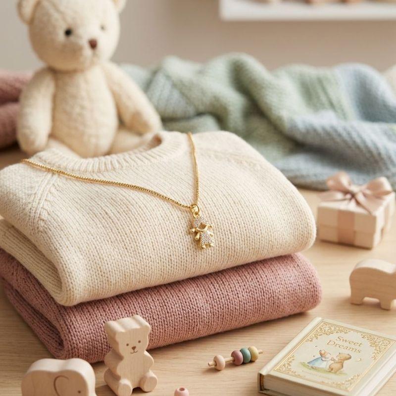 Colar Pingente Filha Menina Cravejado Microzircônias 45cm Banhado a Ouro 18k