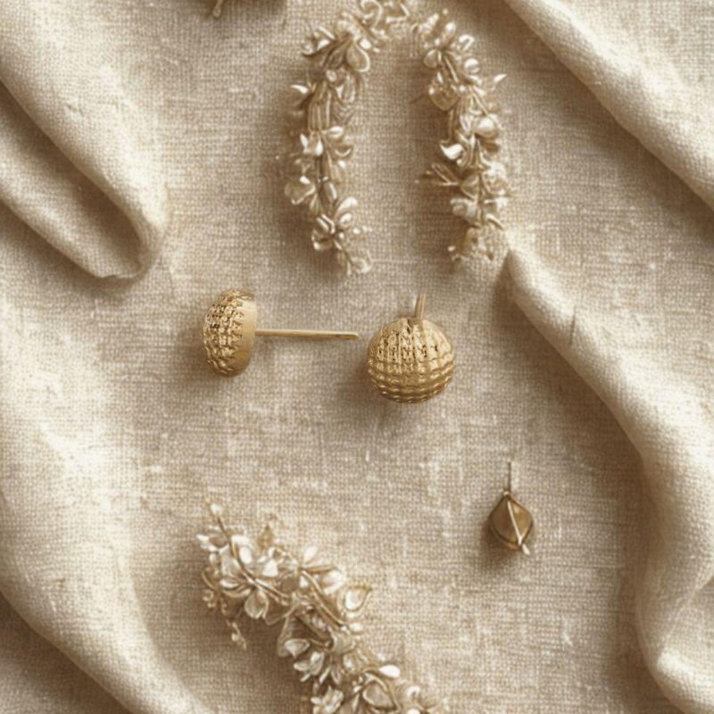 Brinco Quadrado Texturizado Coleção Aura Banho Ródio