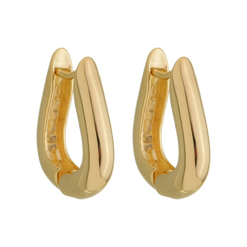 Brinco Argola Essencial Banhado Em Ouro