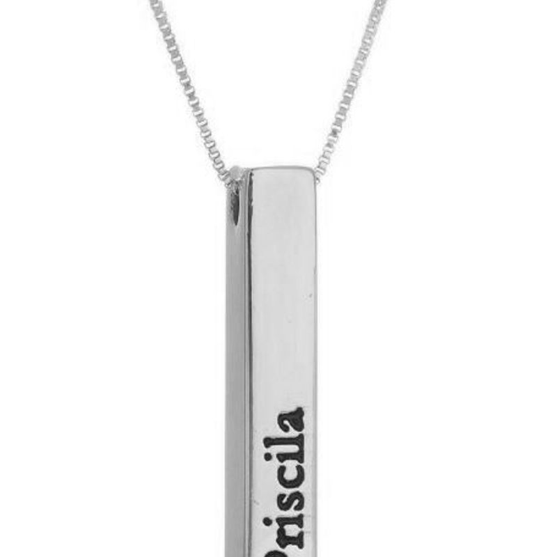 COLAR DE BARRA COM ATÉ 4 NOMES - RÓDIO BRANCO
