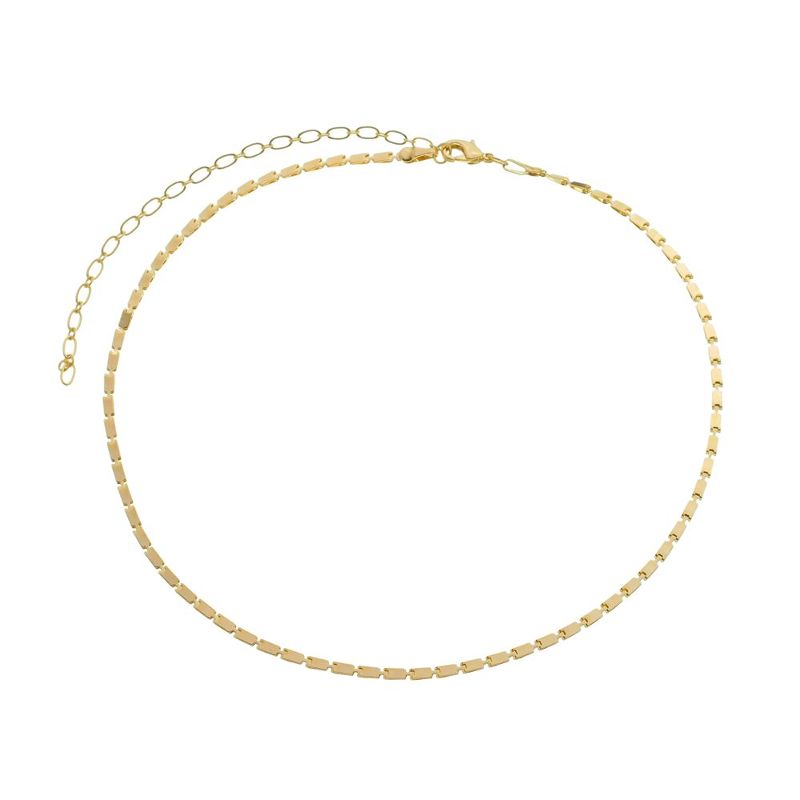 Colar Choker Vivi Essencial 40CM Banhado Em Ouro
