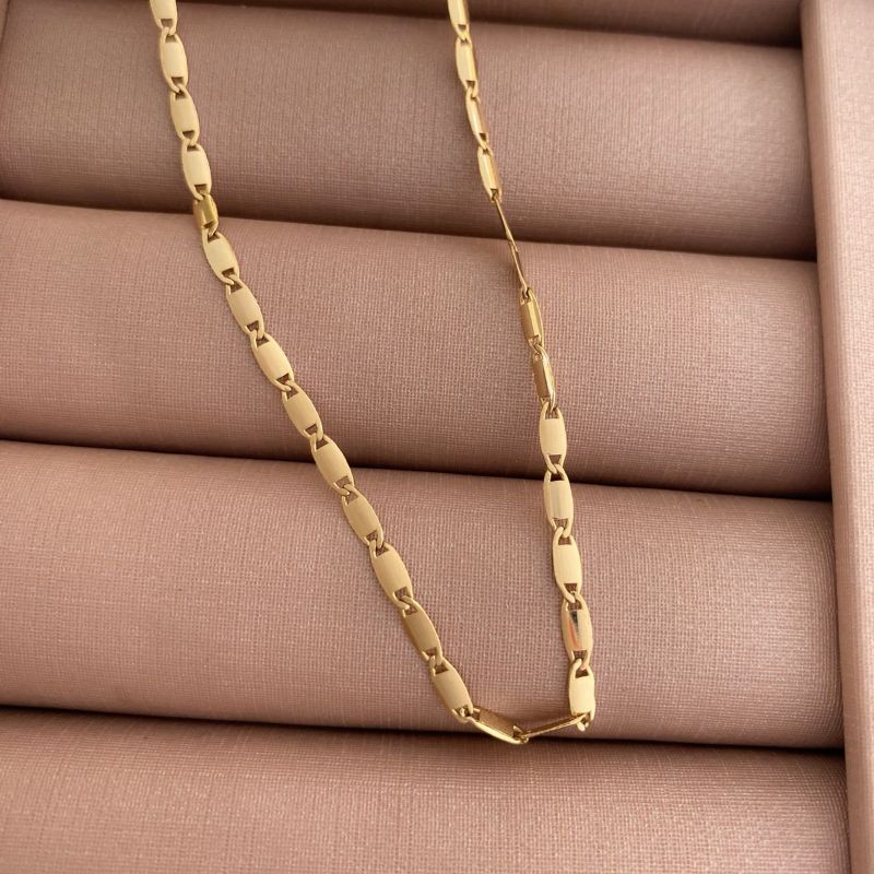 Colar Malha Gutty Essencial 70CM Banhado Em Ouro