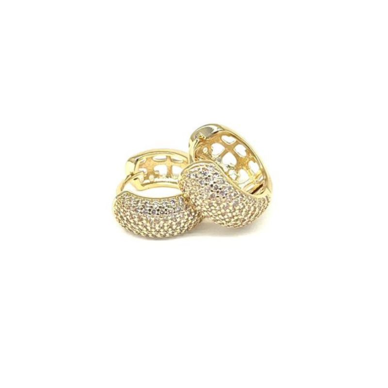 Brinco Argola Grossa P Essencial Banhado Em Ouro