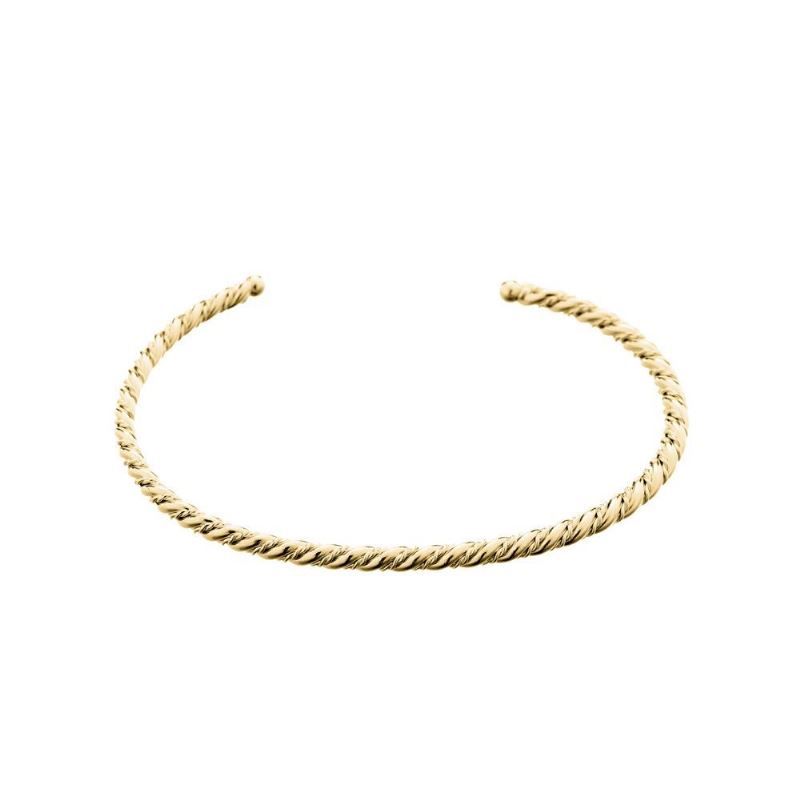 Bracelete Cordão Baiano Essencial Banhado Em Ouro