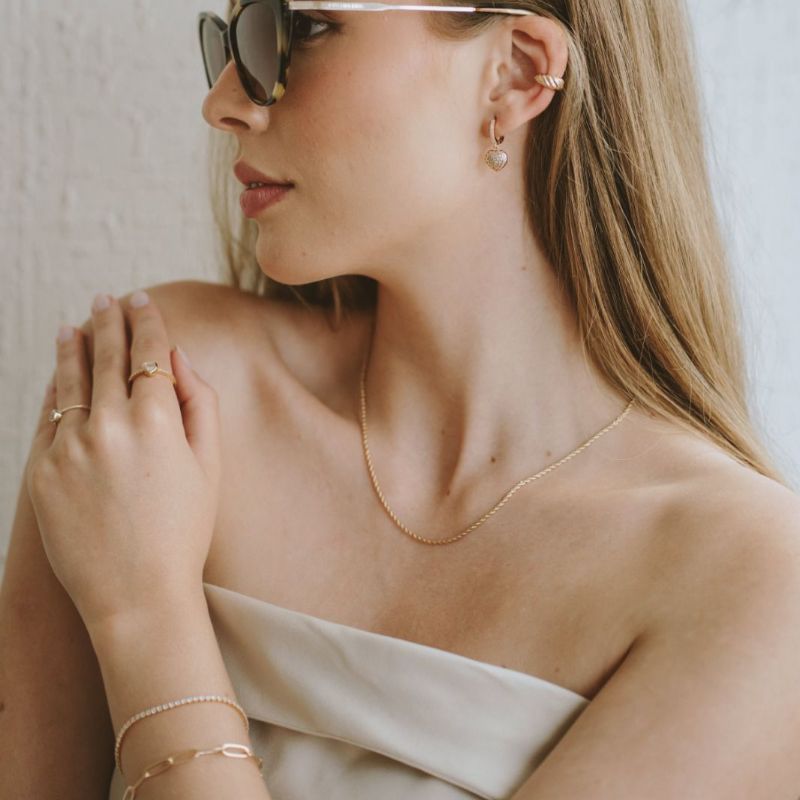 Colar Choker Cordão Baiano Essencial 40CM Banhado Em Ouro