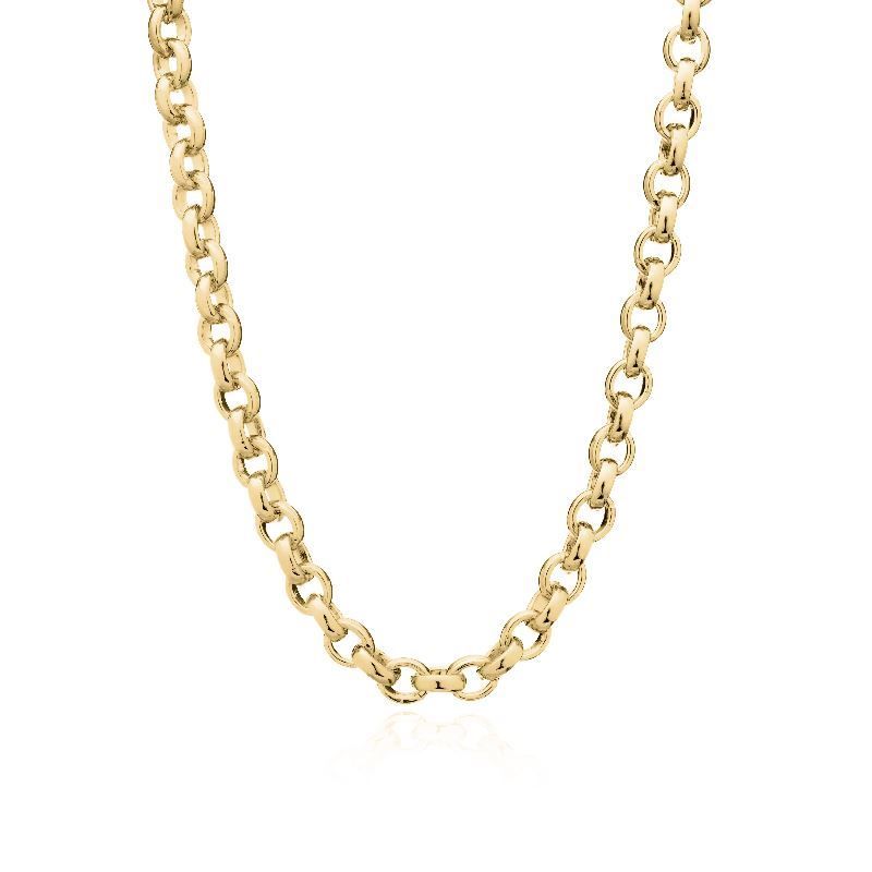 Colar Choker Elo Português Essencial 40CM Banhado Em Ouro